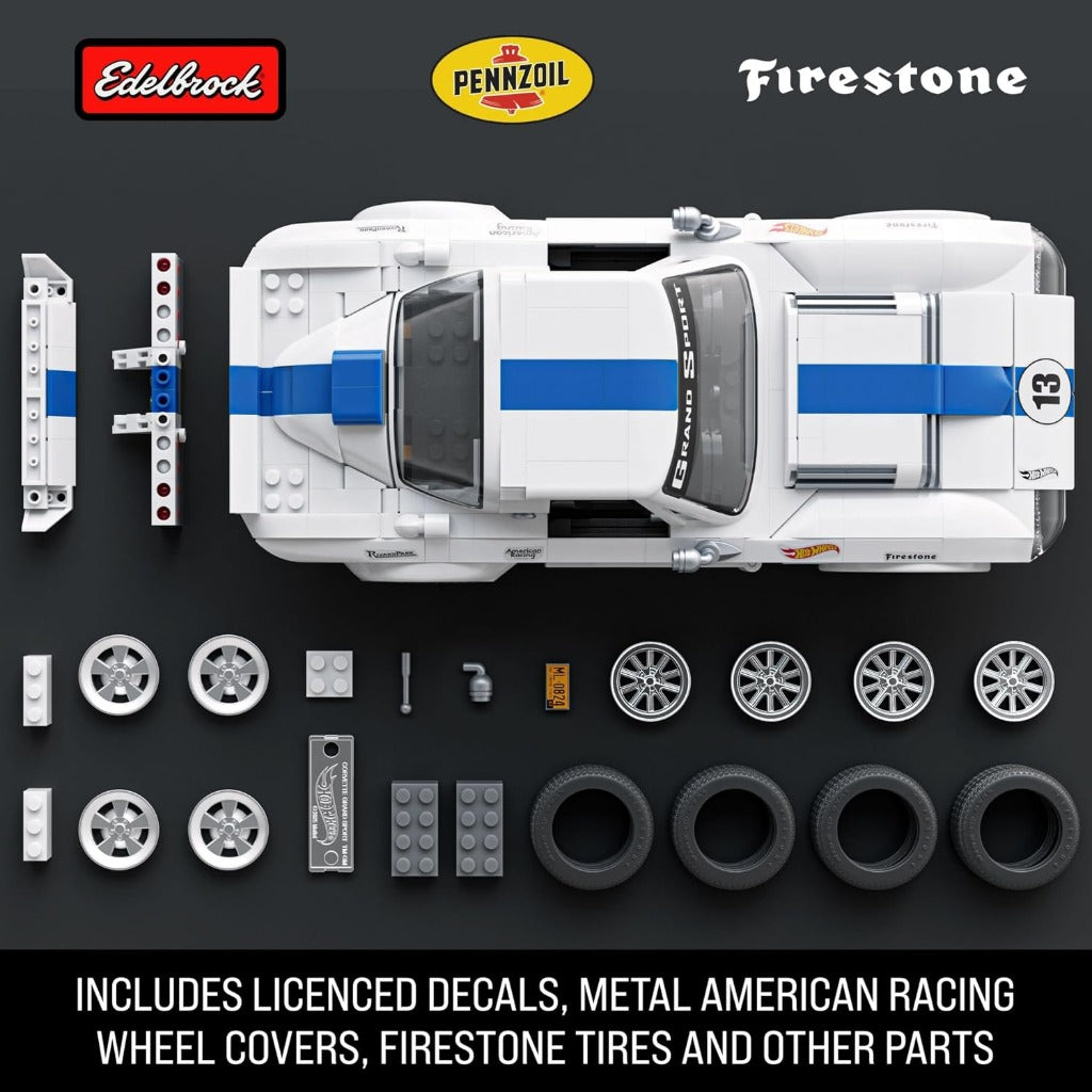 Mattel Brick Shop Hot Wheels Corvette Grand Sport building set - view 4