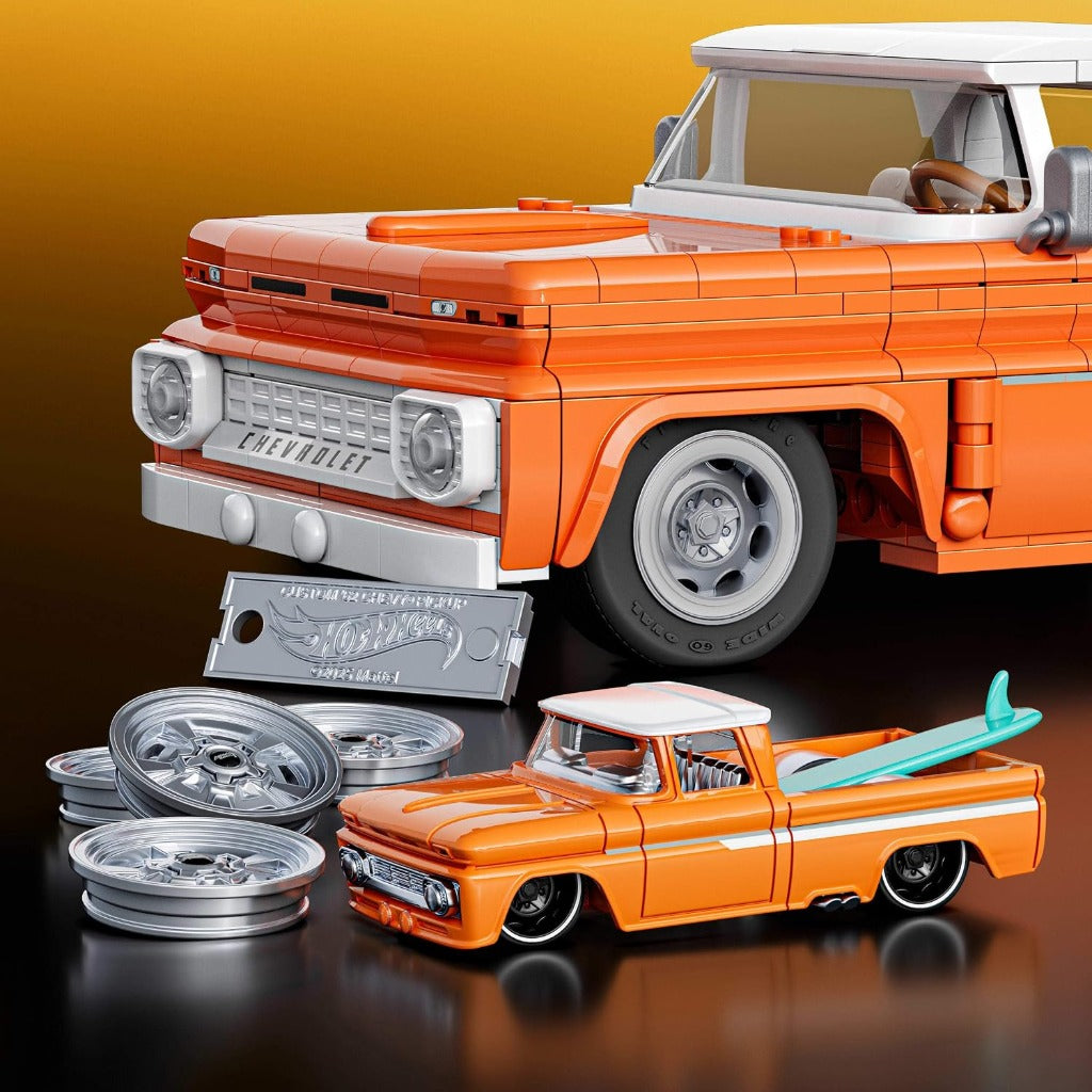 Mattel Brick Shop Hot Wheels Custom 62 Chevy Pickup building set - view 5