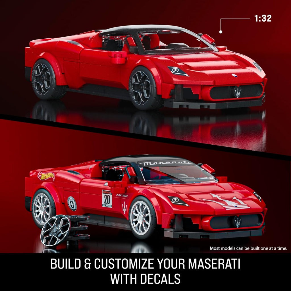 Mattel Brick Shop Hot Wheels Maserati MC20 building set - view 3