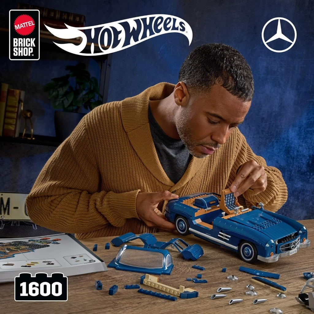 Mattel Brick Shop Hot Wheels Mercedes-Benz 300 SL building set - view 2