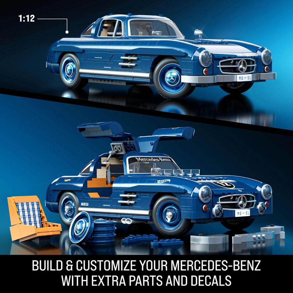 Mattel Brick Shop Hot Wheels Mercedes-Benz 300 SL building set - view 3