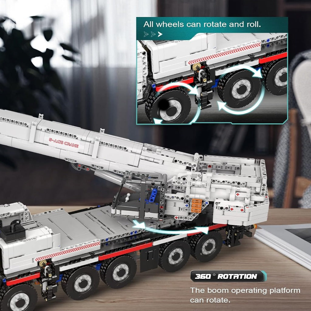 Mould King Remote Controlled LTM 1110 Crane Truck (17075) building set - view 3