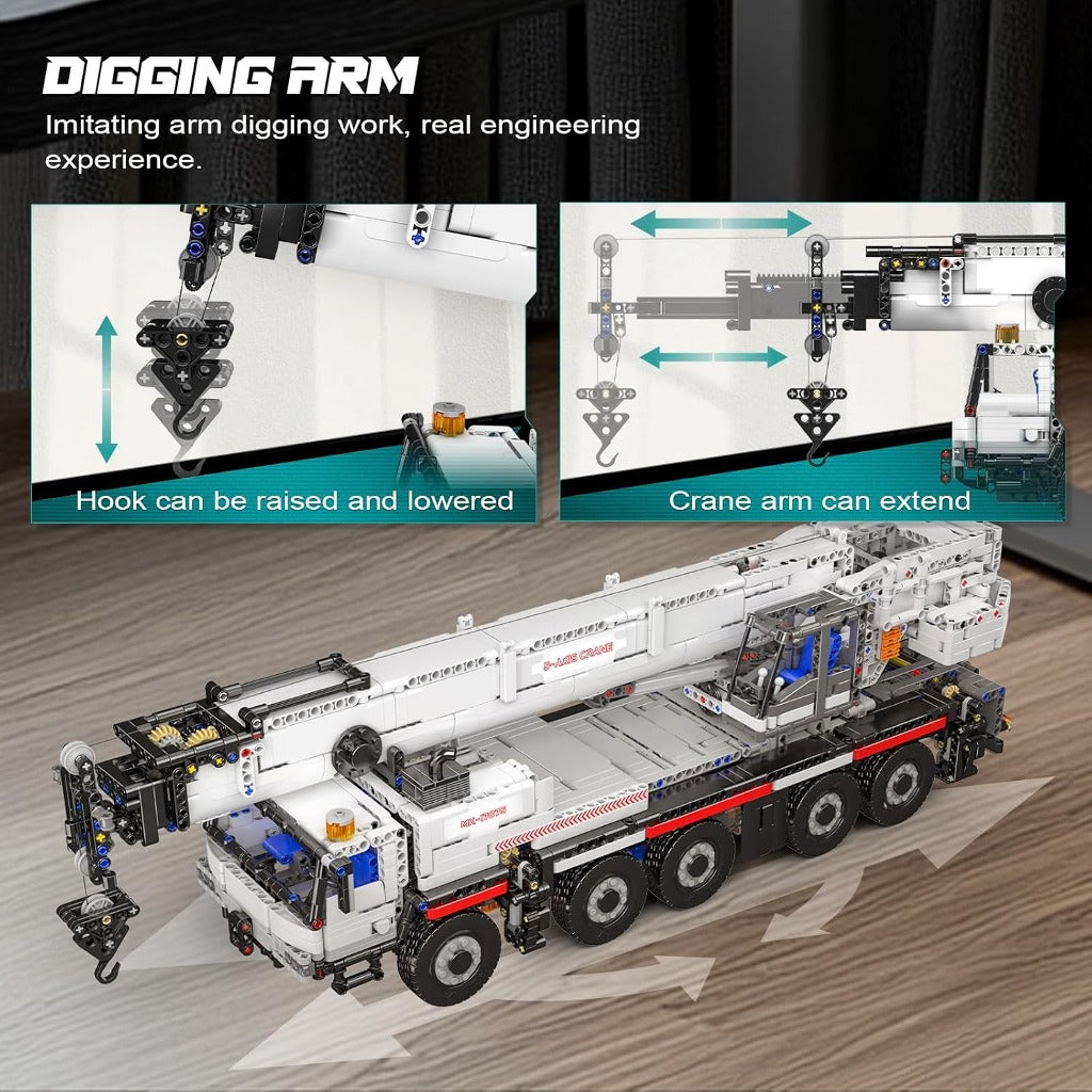 Mould King Remote Controlled LTM 1110 Crane Truck (17075) building set - view 5