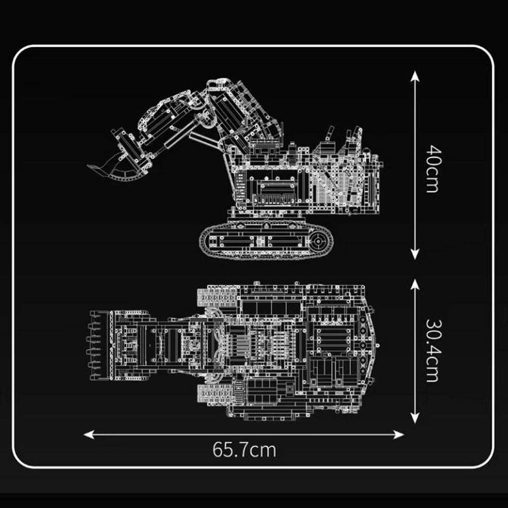 Mould King Liebherr R 9800 Excavator with Motors (17071) building set - view 5