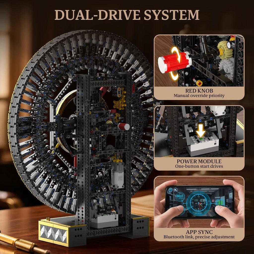 Mould King Mechanical Gear Clock (10160) building set - view 5