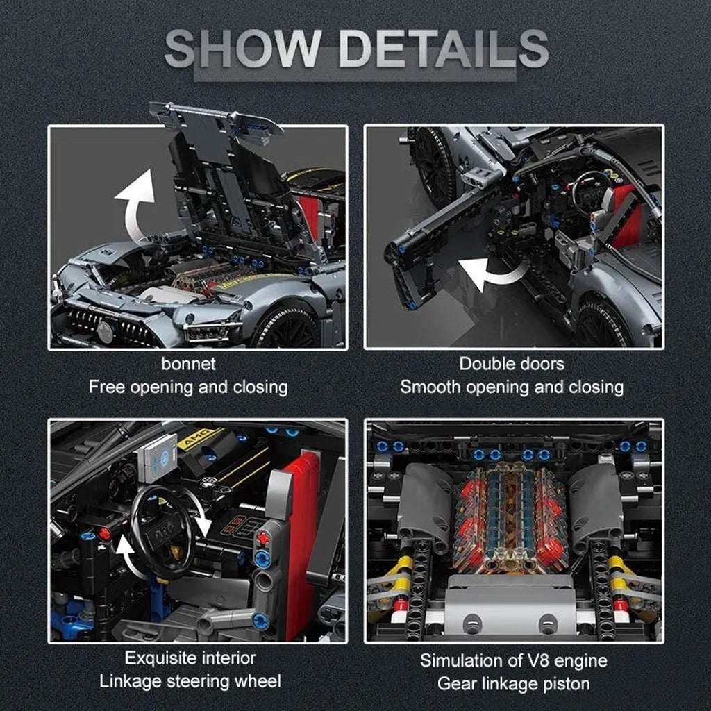 Mould King Mercedes AMG GT Shadow (13123) building set - view 5