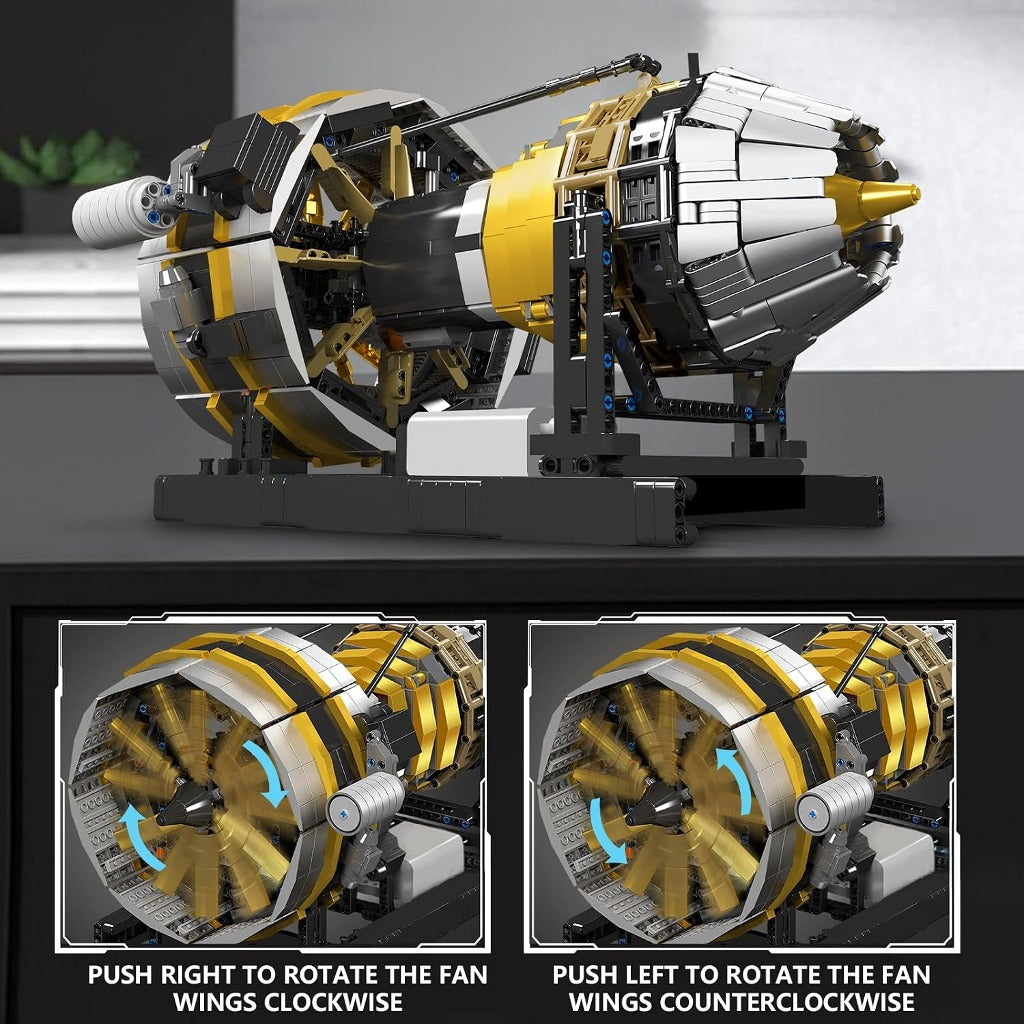 Mould King Motorised Turbine Engine (10141) building set - view 4