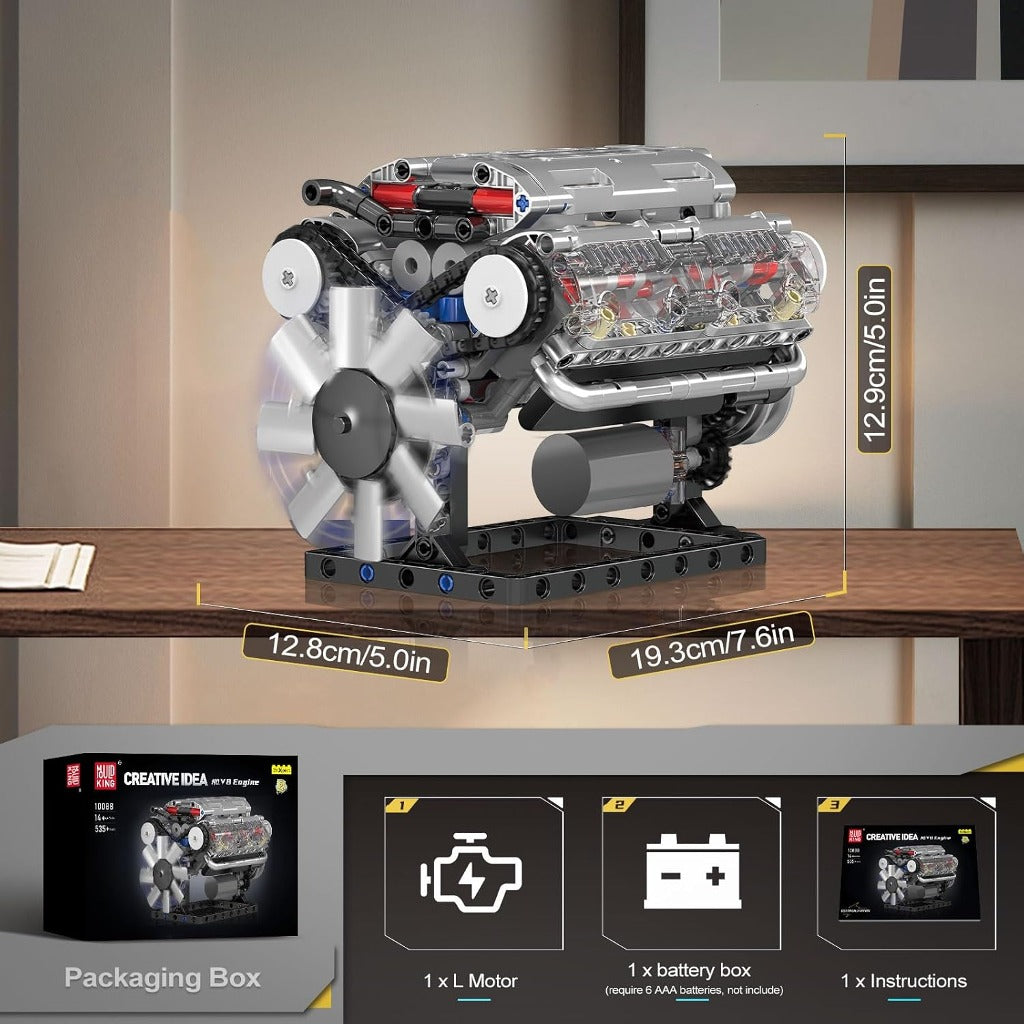 Mould King Motorised V8 Engine (10088) building set - view 6