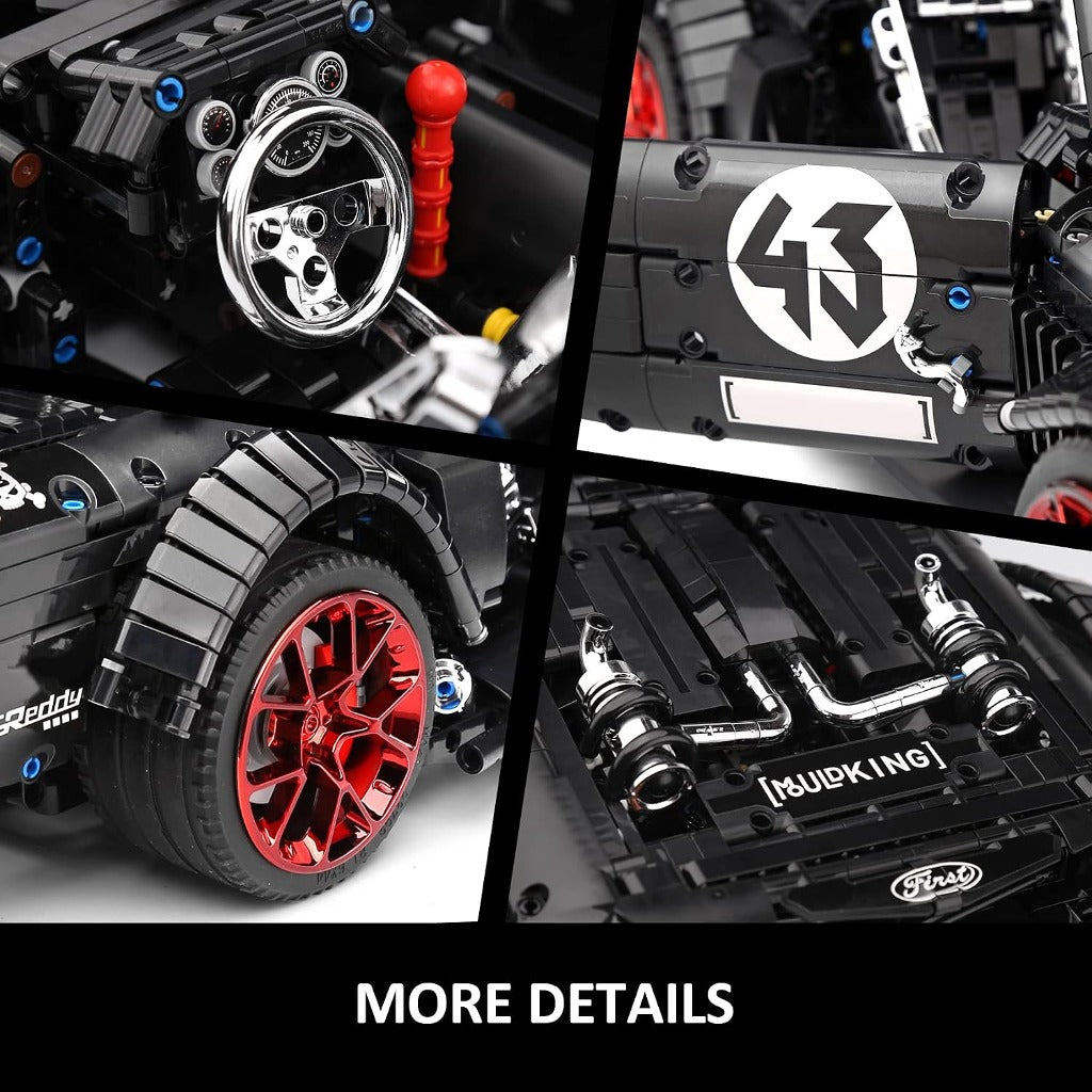 Mould King Mustang 1400BHP Sports Car (13108S) building set - view 4
