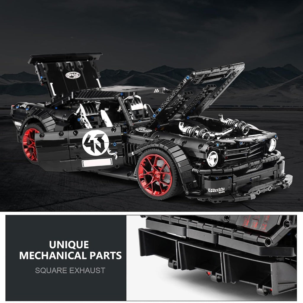 Mould King Mustang 1400BHP Sports Car (13108S) building set - view 6