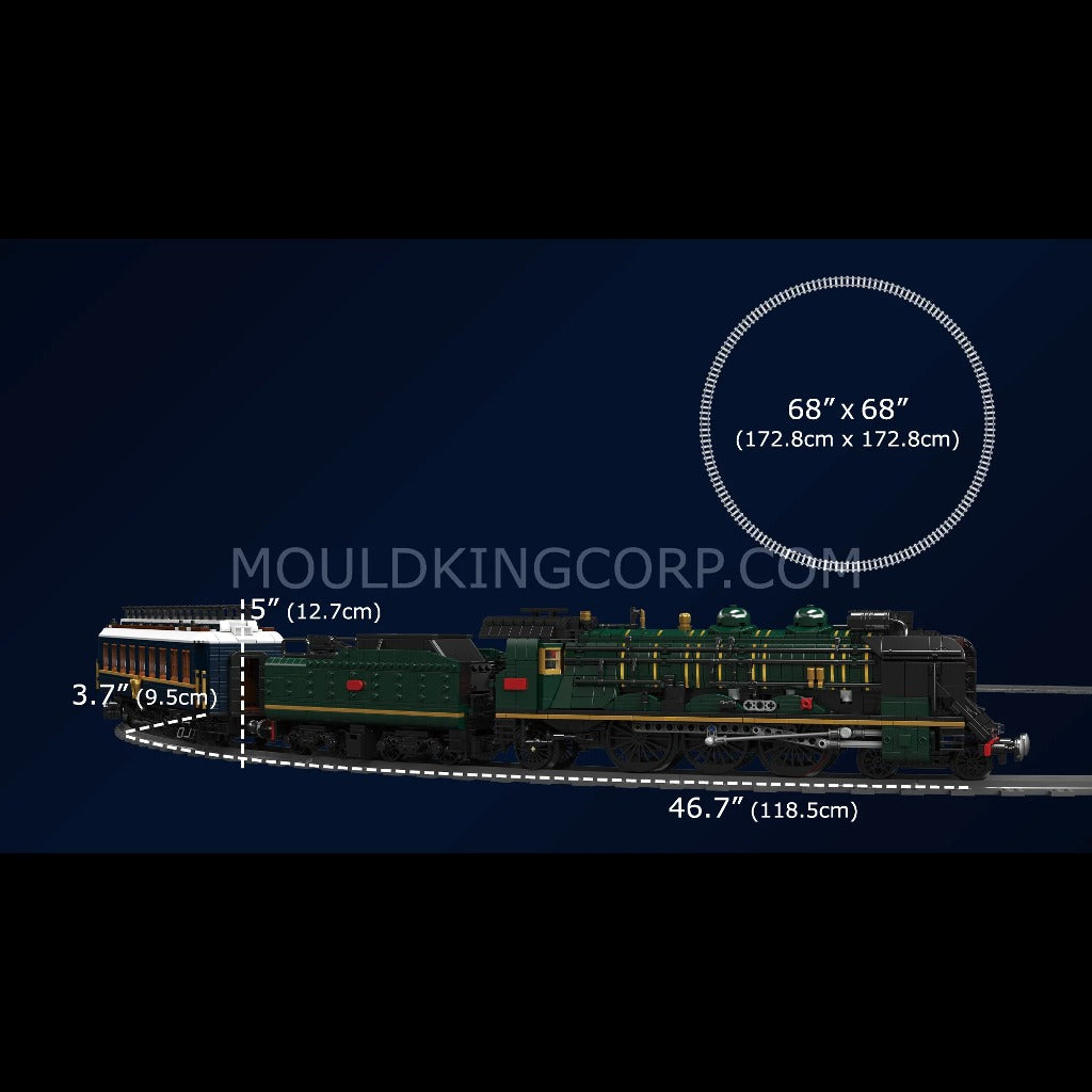 Mould King Orient Express SNCF 231 Steam Locomotive (12025) building set - view 6