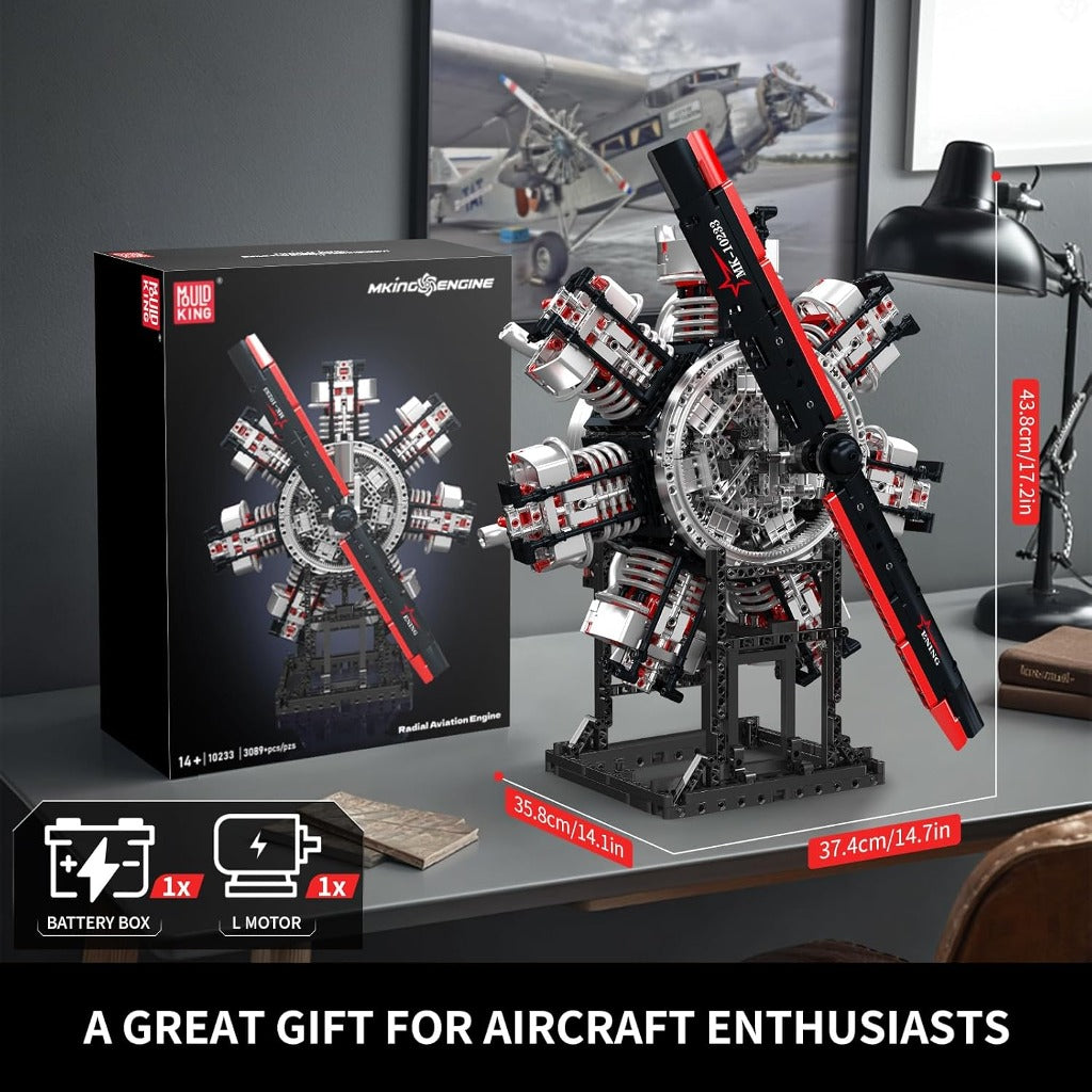 Mould King Radial Aviation Engine (10233) building set - view 2