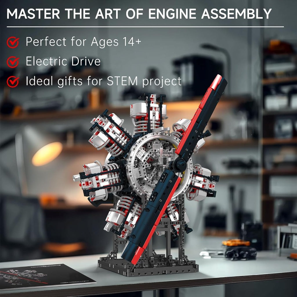 Mould King Radial Aviation Engine (10233) building set - view 4
