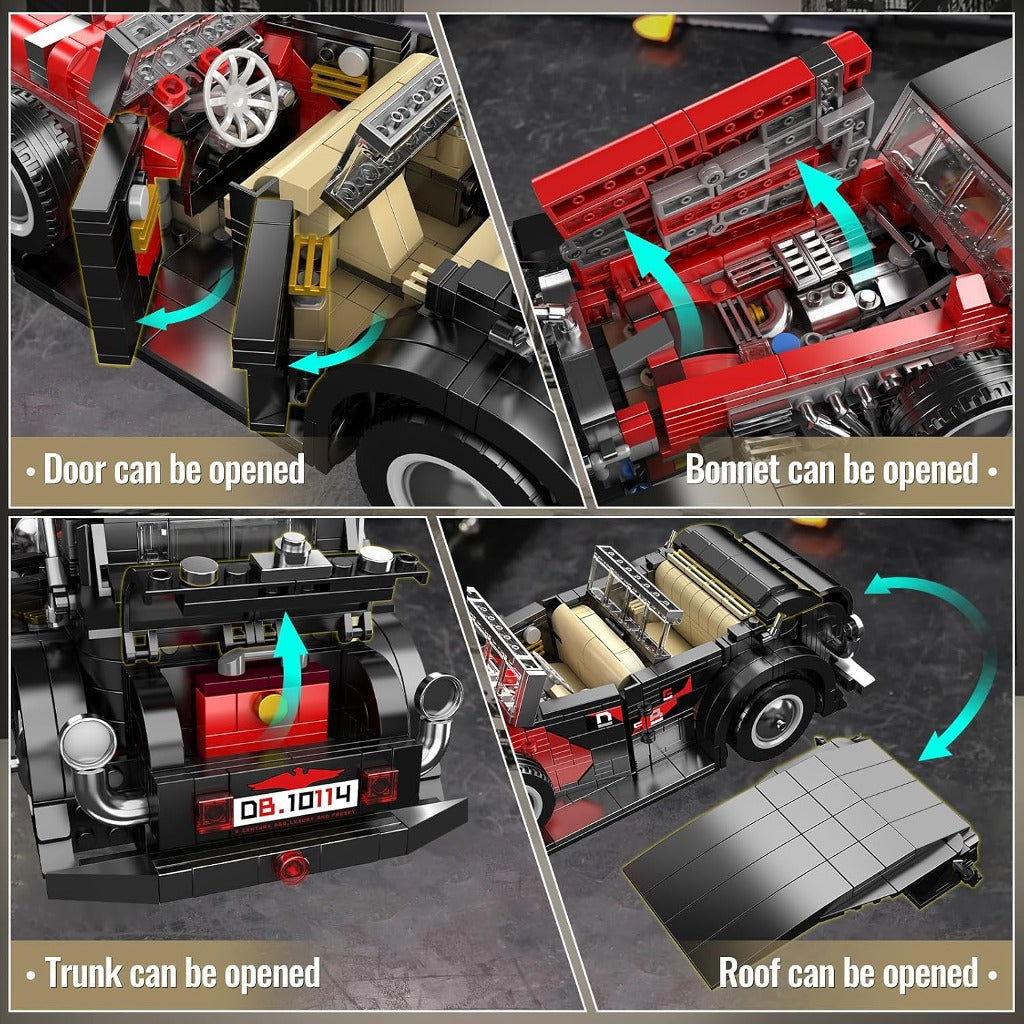 Mould King Vintage Convertible Car (10114) building set - view 5