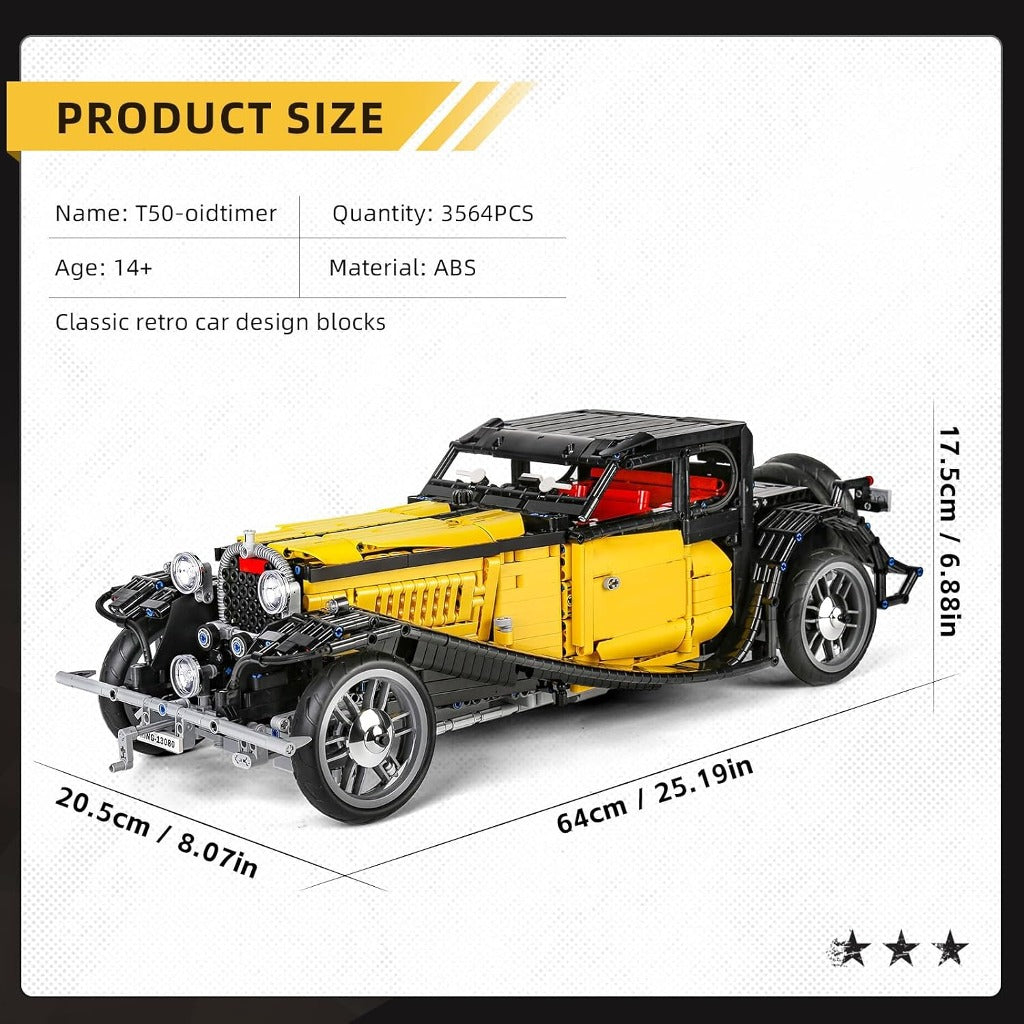 Mould King Vintage T50 Car (13080) building set - view 2