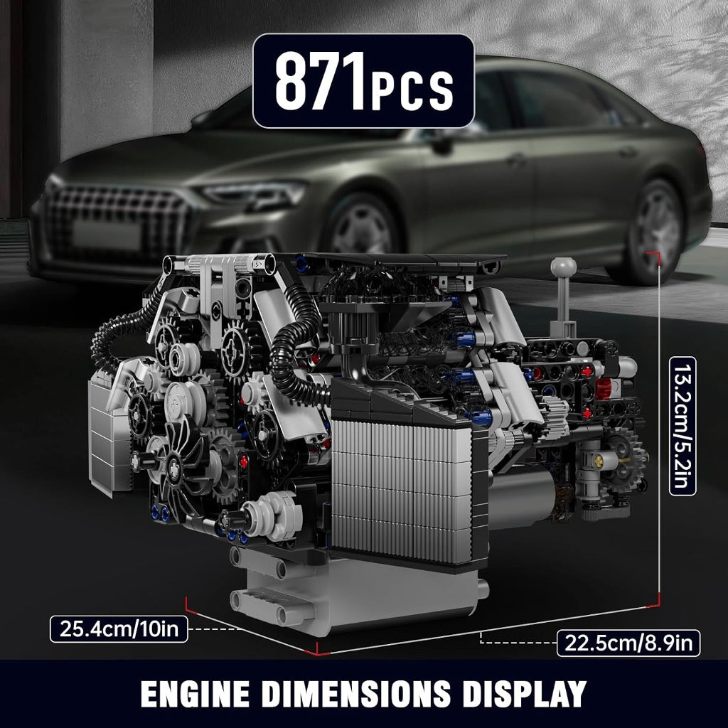 Mould King W12 Twin Turbo Engine (10230) building set - view 3