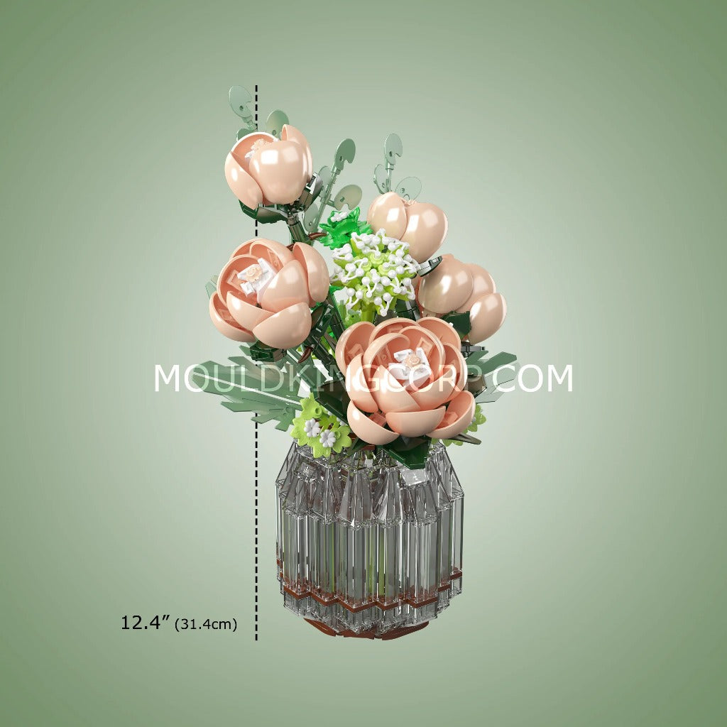 Mould King White Rose Flower Bouquet (24109) building set - view 6