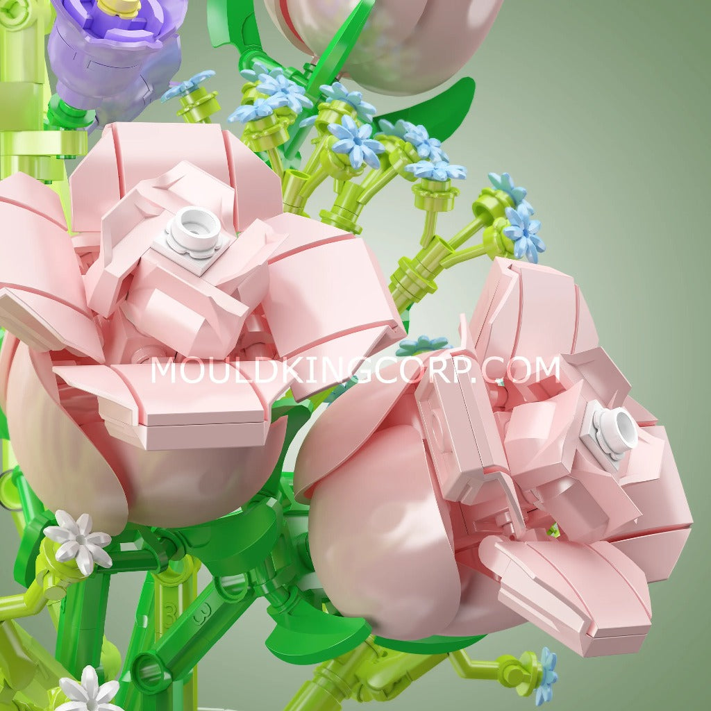 Mould King Wish-fulling Rose Flower Bouquet (10009) building set - view 5