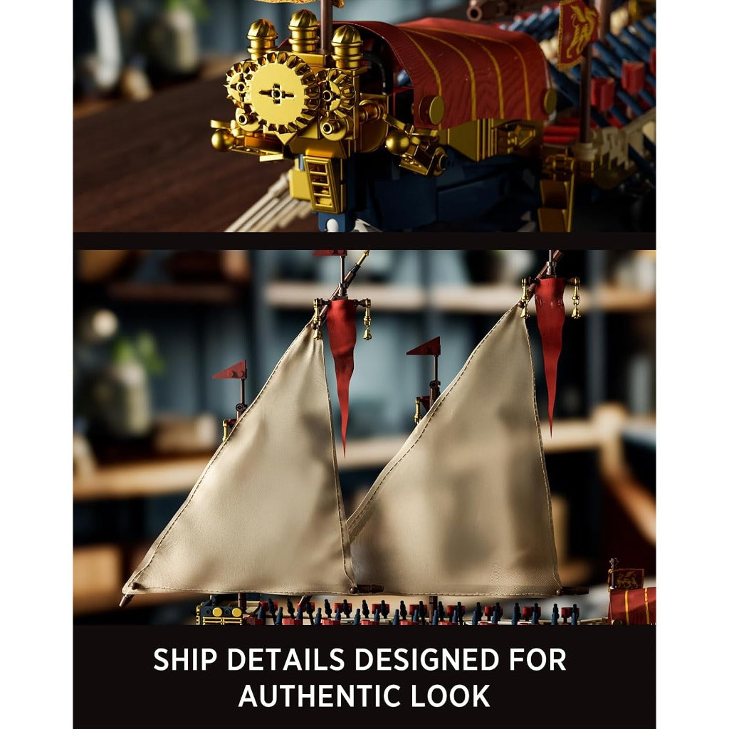 NifeliZ Galley Sailing Ship building set - view 4
