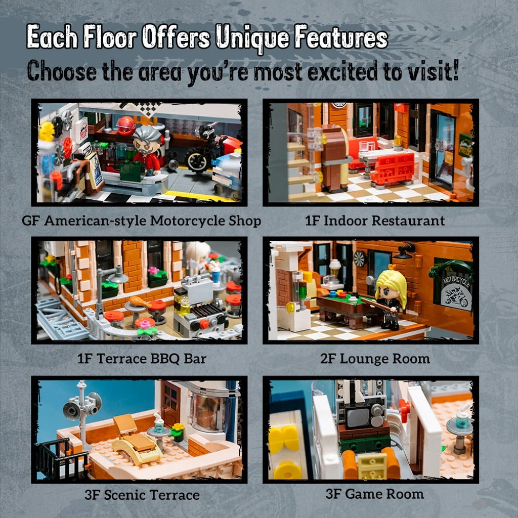 Pantasy Motorcycle Restaurant (85024) building set - view 5