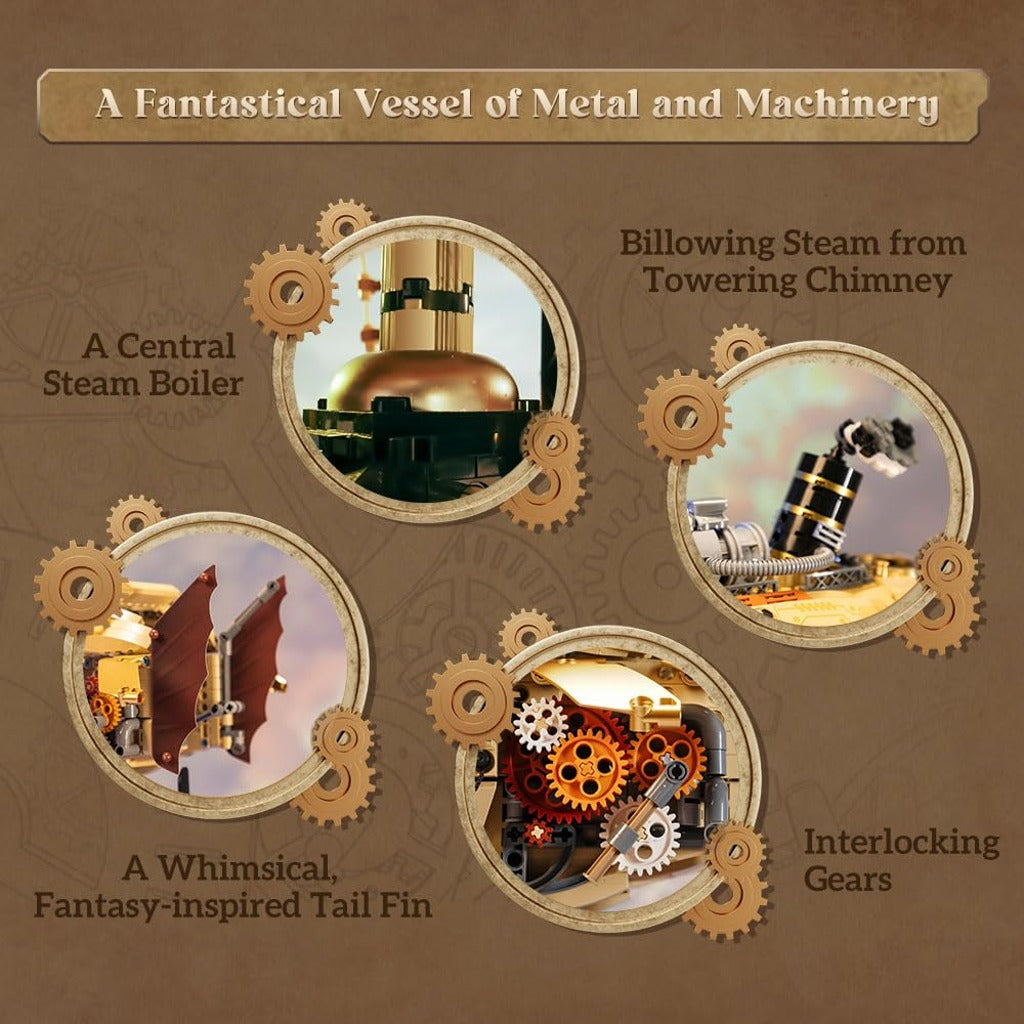 Pantasy Steampunk Airship (85021) building set - view 4