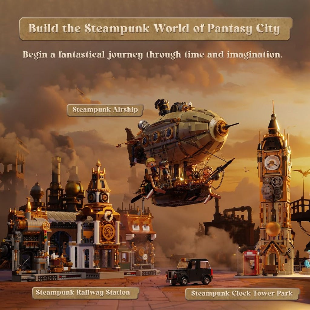 Pantasy Steampunk Airship (85021) building set - view 6