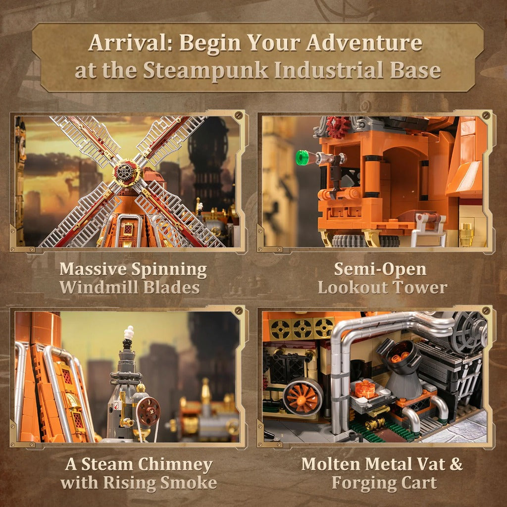 Pantasy Steampunk Windmill Workshop (85026) building set - view 4