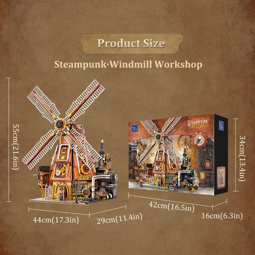 Pantasy Steampunk Windmill Workshop (85026) building set - view 8
