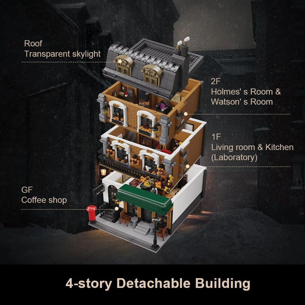 Pantasy x Sherlock Holmes Baker Street 221B Apartment (85014) building set - view 6