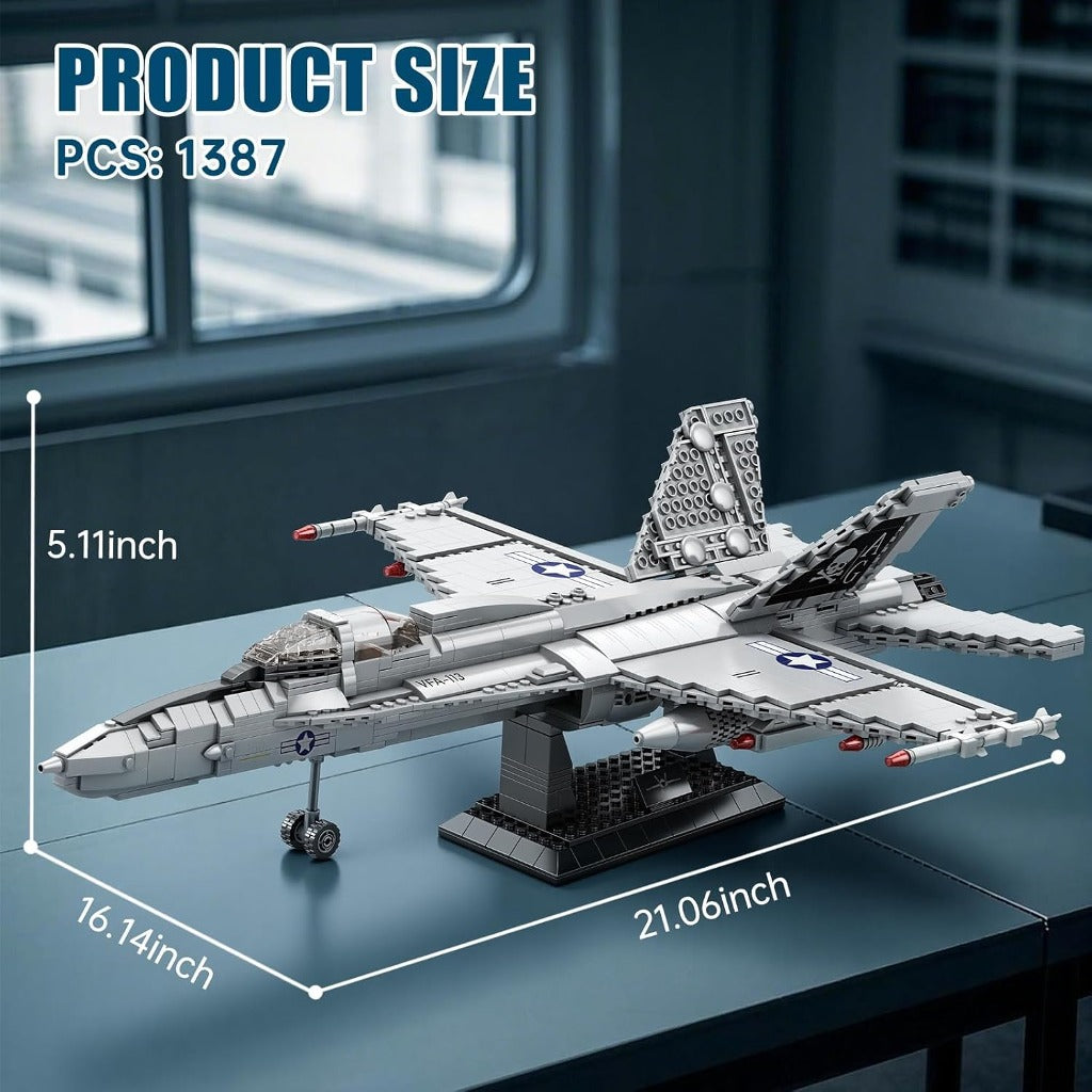 Reobrix F18 Hornet Strike Fighter (33022) building set - view 2