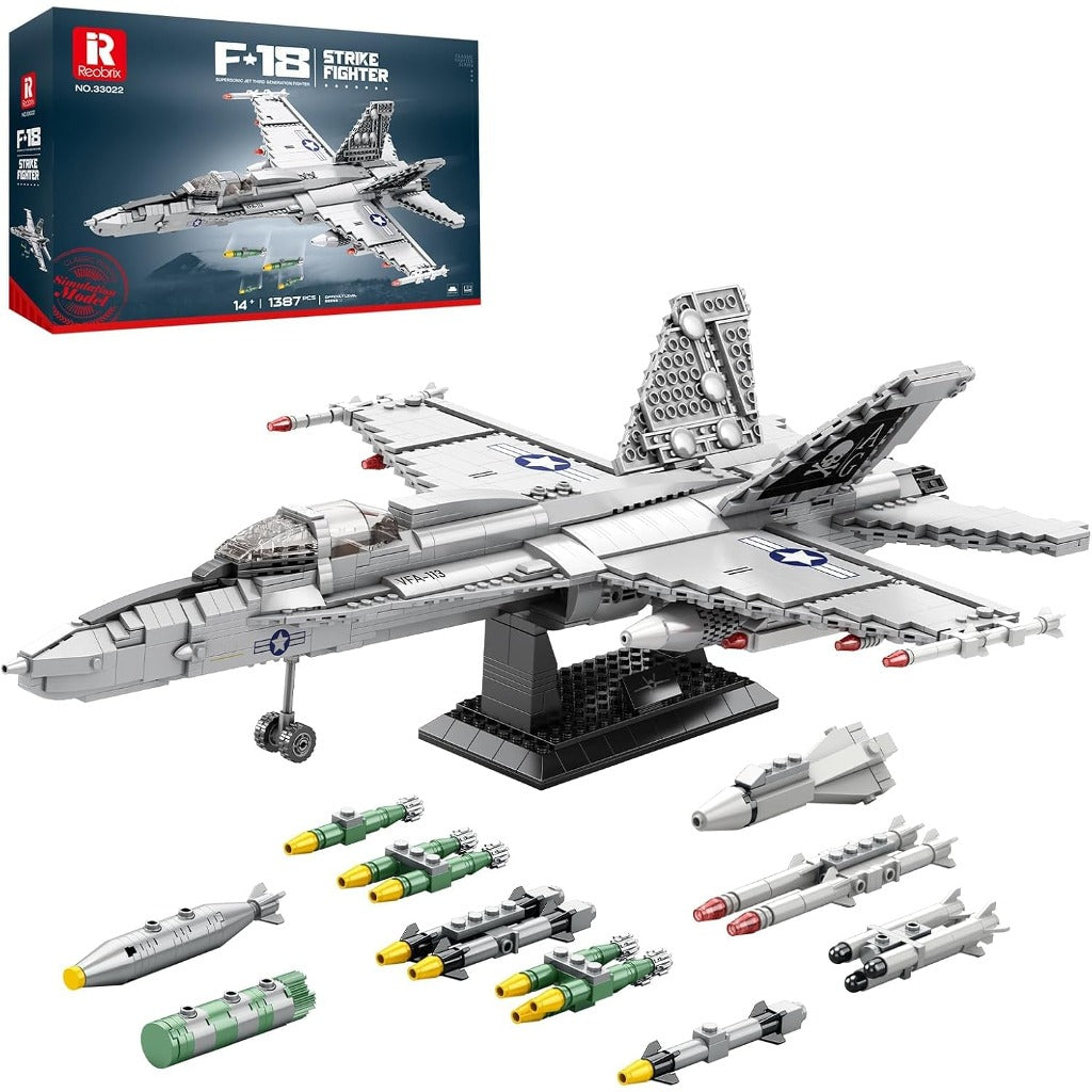 Reobrix F18 Hornet Strike Fighter (33022) building set