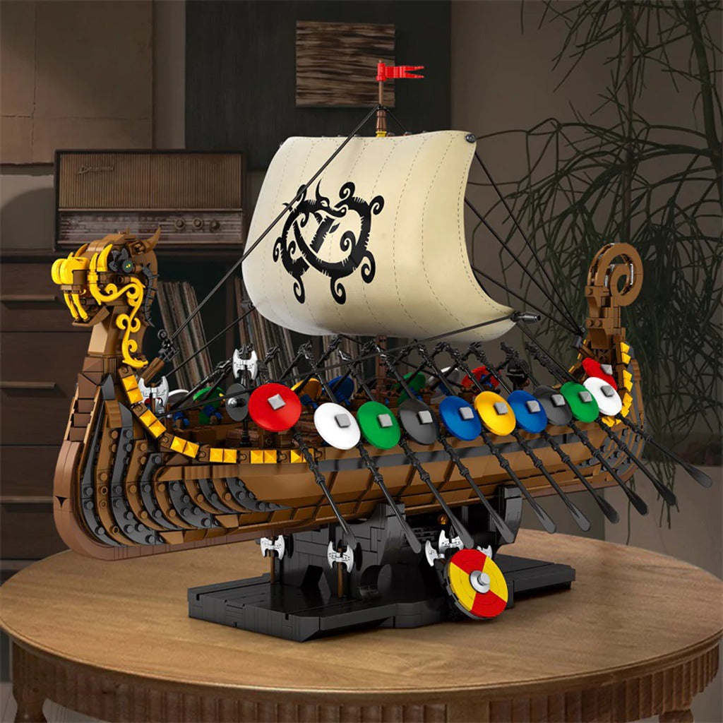 Reobrix Penteconter Viking Longship Historical (66101) building set - view 3
