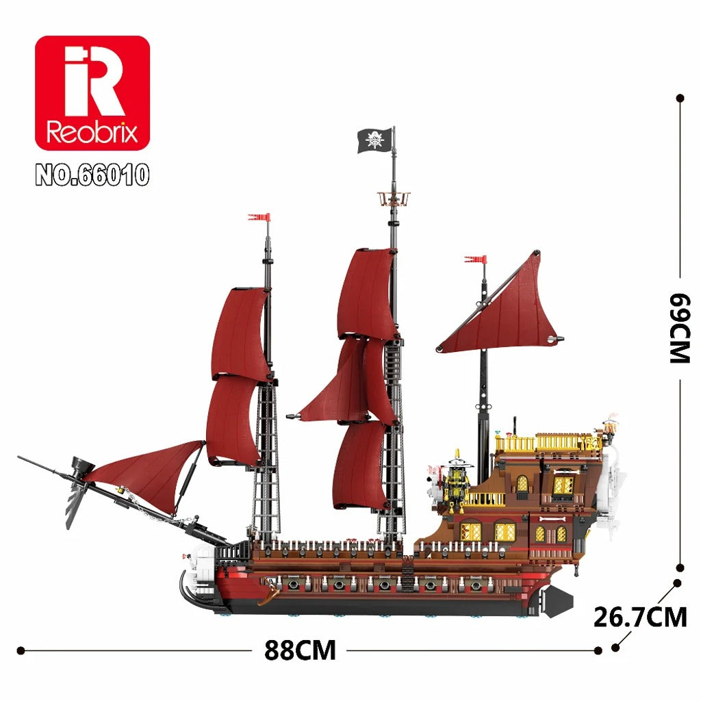 Reobrix Pirate Revenge-Model Ship (66010) building set - view 6