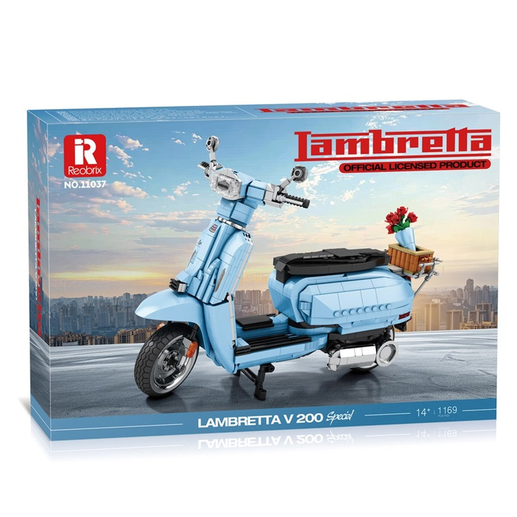 Reobrix Retro Scooter Blue (11037) building set - view 2