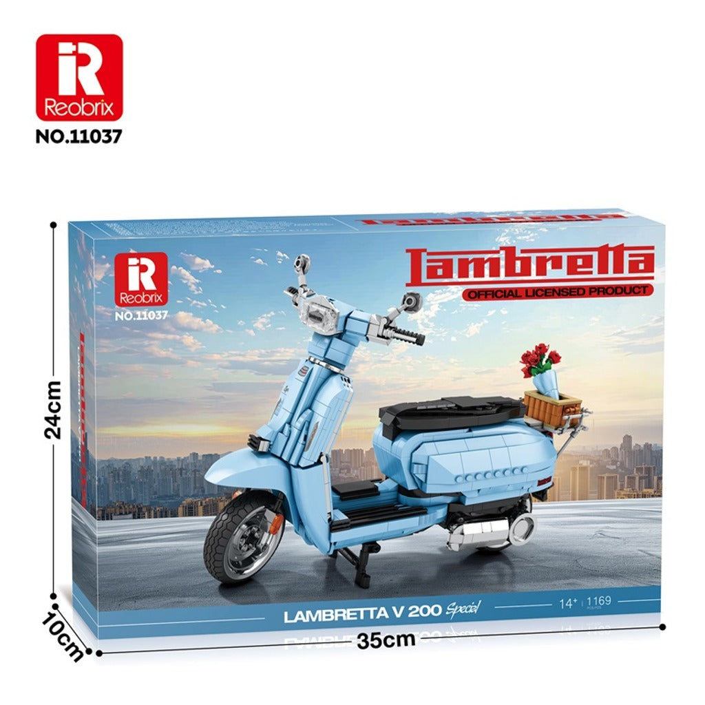 Reobrix Retro Scooter Blue (11037) building set - view 5