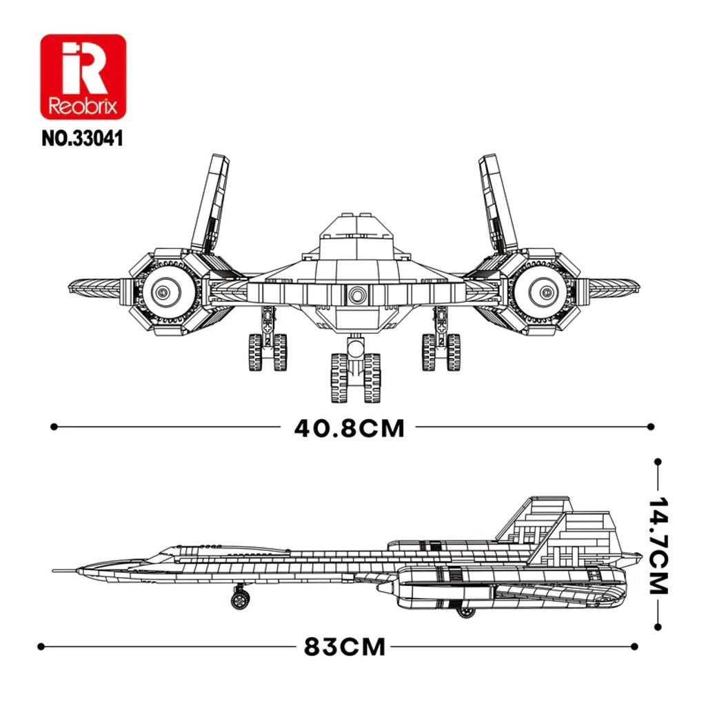 Reobrix SR-71 Blackbird (33041) building set - view 2
