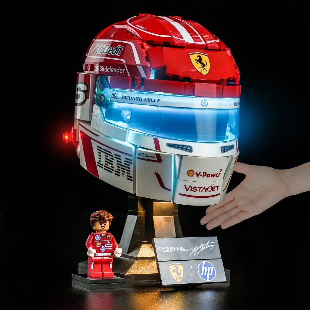 BrickBling Light Kit for LEGO Editions Scuderia Ferrari HP Charles Leclerc Helmet 43014 - view 2