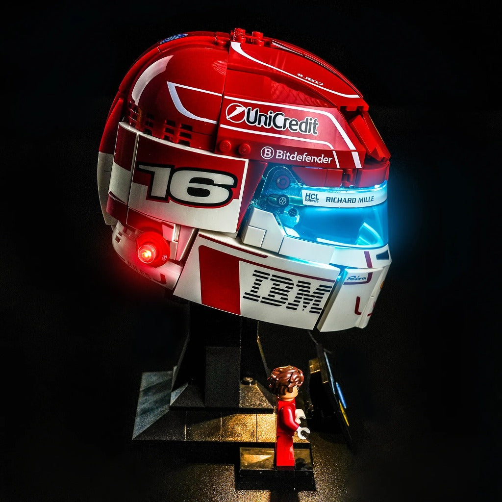 BrickBling Light Kit for LEGO Editions Scuderia Ferrari HP Charles Leclerc Helmet 43014 - view 3