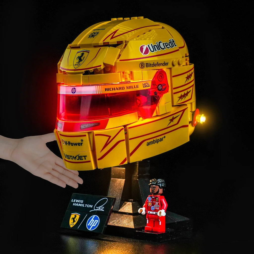 BrickBling Light Kit for LEGO Editions Scuderia Ferrari HP Lewis Hamilton Helmet 43022 - view 2