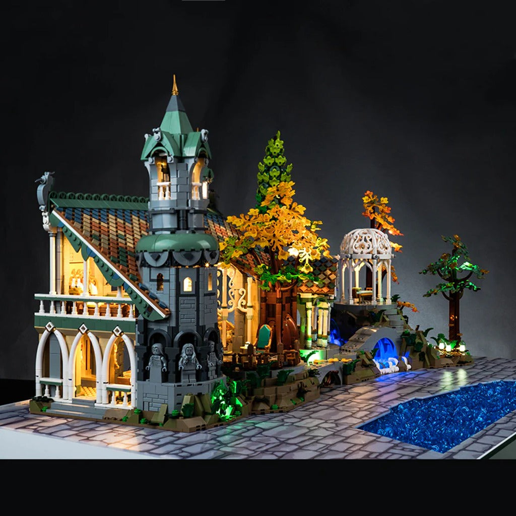 BrickBling Light Kit for LEGO Icons The Lord of the Rings: Rivendell 10316