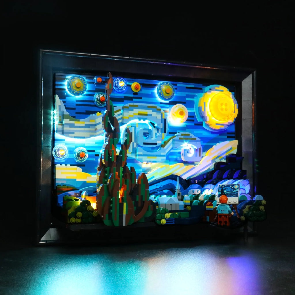 BrickBling Light Kit for LEGO Ideas Vincent van Gogh – The Starry Night 21333 - view 5
