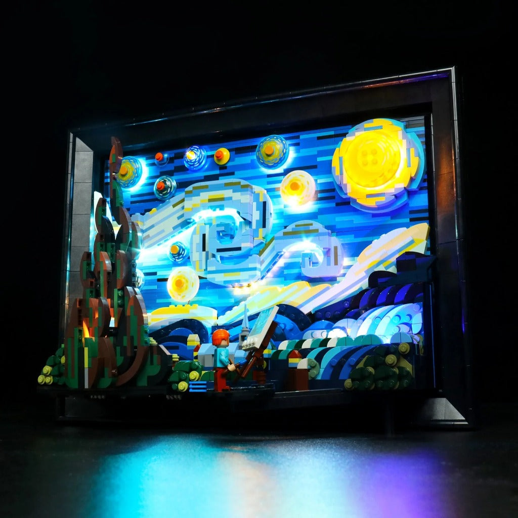BrickBling Light Kit for LEGO Ideas Vincent van Gogh – The Starry Night 21333 - view 6