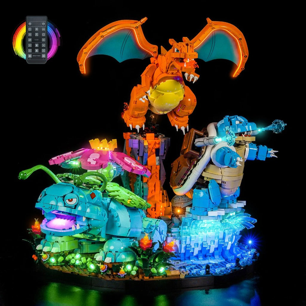 BrickBling Light Kit for LEGO Pokémon Venusaur, Charizard and Blastoise 72153 - view 2