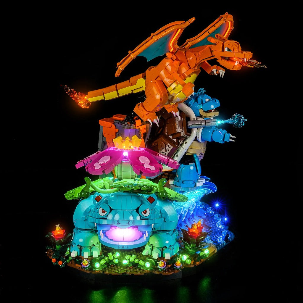 BrickBling Light Kit for LEGO Pokémon Venusaur, Charizard and Blastoise 72153 - view 5