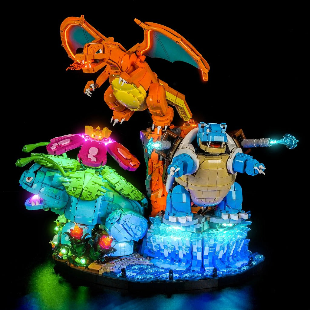 BrickBling Light Kit for LEGO Pokémon Venusaur, Charizard and Blastoise 72153 - view 6