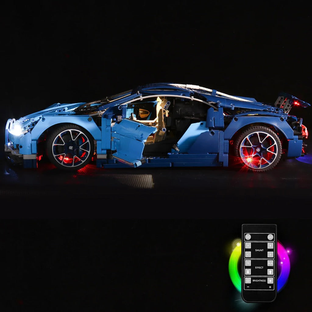 BrickBling Light Kit for LEGO Technic Bugatti Chiron 42083 - view 5