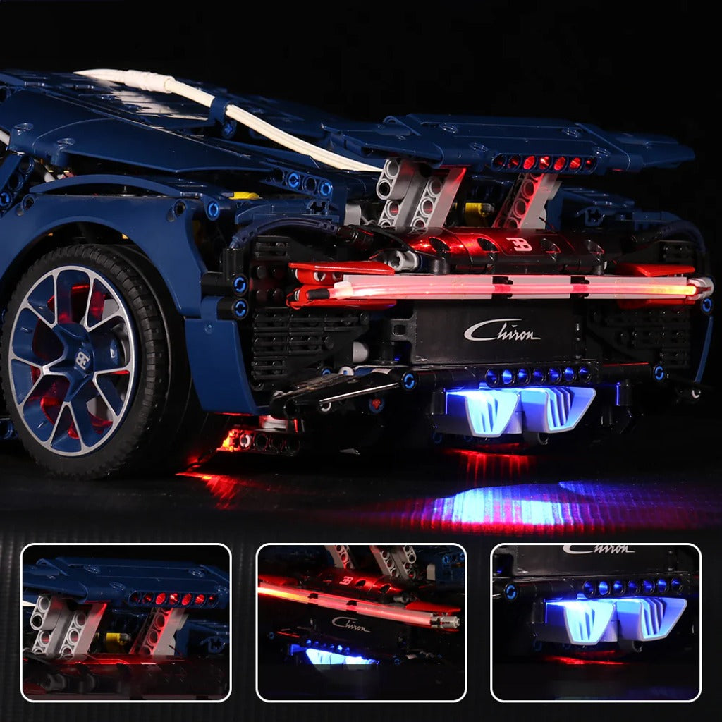 BrickBling Light Kit for LEGO Technic Bugatti Chiron 42083 - view 6