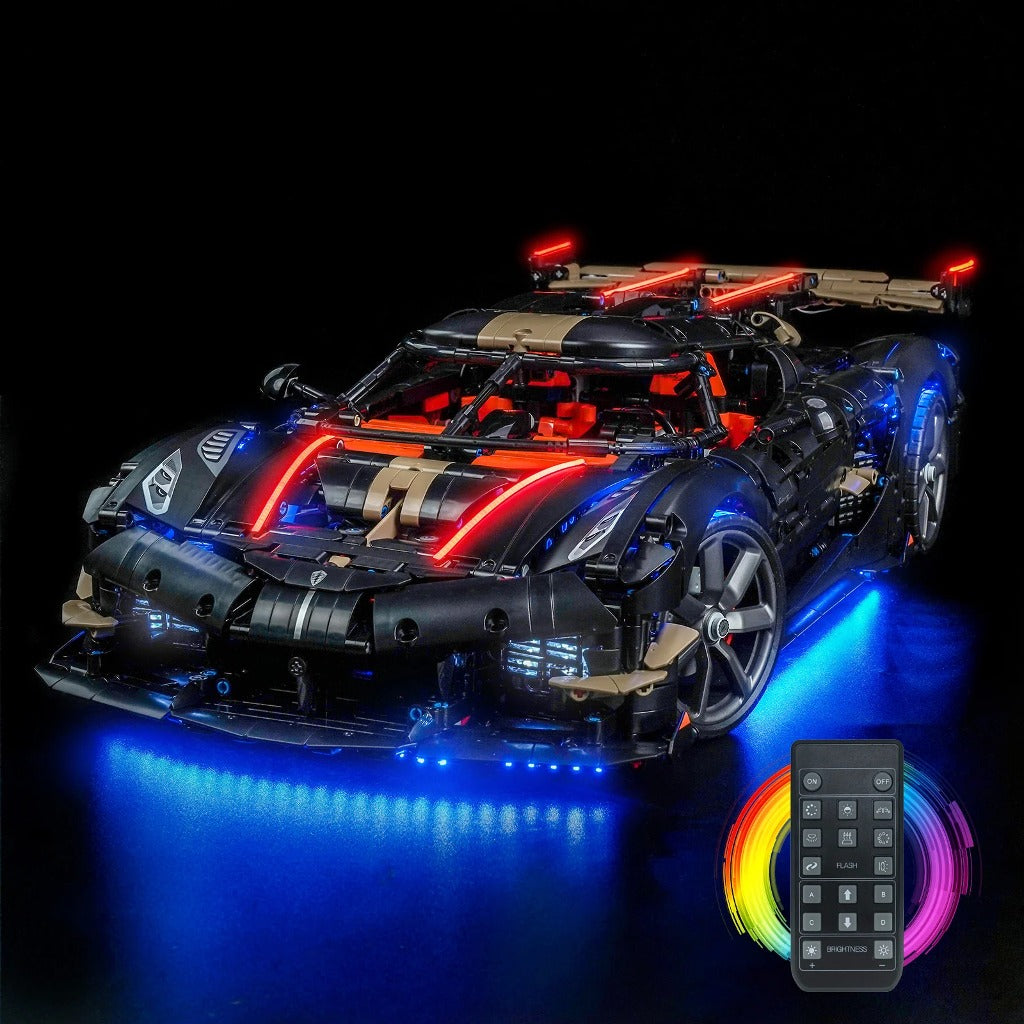 BrickBling Light Kit for LEGO Technic Koenigsegg Sadair's Spear Megacar 42232 - view 2