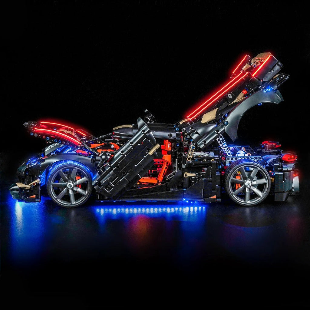 BrickBling Light Kit for LEGO Technic Koenigsegg Sadair's Spear Megacar 42232 - view 6