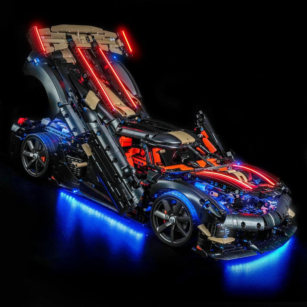 BrickBling Light Kit for LEGO Technic Koenigsegg Sadair's Spear Megacar 42232 - view 7